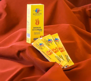 Lovion Aphrodisiac Ginseng Chocolate for Men (1 Box-6 pcs sachets)