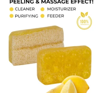 Natural Loofah Soap with Lemon – 120g