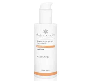 Face Sunscreen SPF 50 – Daily Lightweight Sun Cream for Healthy-Looking Skin – 200ml